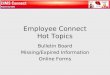 Employee Connect Hot Topics Bulletin Board Missing/Expired Information Online Forms