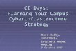 CI Days: Planning Your Campus Cyberinfrastructure Strategy Russ Hobby, Internet2 Internet2 Member Meeting 9 October 2007
