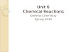 Unit 6 Chemical Reactions General Chemistry Spring 2010