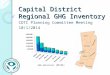 Capital District Regional GHG Inventory CDTC Planning Committee Meeting 10/1/2014 GHG emissions (MTCDE)