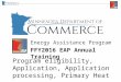 Energy Assistance Program FFY2016 EAP Annual Training Program eligibility, Application, Application processing, Primary Heat