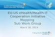 EU-US eHealth/Health IT Cooperation Initiative Mapping Sub Work Group March 18, 2014 0