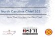 North Carolina Chief 101 Now That You Are the Fire Chief