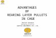 ADVANTAGES OF REARING LAYER PULLETS IN CAGE Harish Garware Managing Director GARTECH EQUIPMENTS PVT. LTD