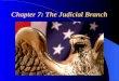 Chapter 7: The Judicial Branch. “The Federal Court System”