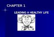 CHAPTER 1 LEADING A HEALTHY LIFE. CHAPTER 1.1 KEY TERMS LIFESTYLE DISEASE- DISEASE CAUSED PARTLY BY UNHEALTHY BEHAVIORS & PARTLY BY OTHER FACTORS. LIFESTYLE
