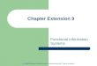 Chapter Extension 9 Functional Information Systems © 2008 Pearson Prentice Hall, Experiencing MIS, David Kroenke
