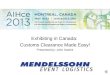 Exhibiting in Canada: Customs Clearance Made Easy! Presented by: John Santini