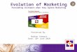 Evolution of Marketing Persuading Customers when they Ignore Marketing Presented By: Nathan Stewart Date: 10 th June 2010