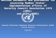 United Nations Counter-Terrorism Committee Executive Directorate (CTED) Revised documents and procedures for assessing Member States’ implementation efforts