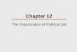 Chapter 12 The Organization of Political Life. Chapter Outline  Forms of Political Organizations  Social Control and Law  Legal Systems