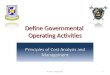 Define Governmental Operating Activities © Dale R. Geiger 20111