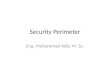 Security Perimeter Eng. Mohammad Adly, M. Sc.. Intrusion Detection Host-based â€“ HIDS, HIPS Network-based â€“ NIDS, NIPS