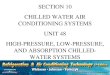 SECTION 10 CHILLED WATER AIR CONDITIONING SYSTEMS UNIT 48 HIGH-PRESSURE, LOW-PRESSURE, AND ABSORPTION CHILLED- WATER SYSTEMS