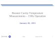 Fermilab Booster Cavity Temperature Measurements – 15Hz Operation January 28, 2015 J. Reid 1