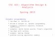 1 CSC 421: Algorithm Design & Analysis Spring 2013 Dynamic programming  top-down vs. bottom-up  divide & conquer vs. dynamic programming  examples: