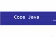 1 Core Java - Sharad Ballepu. 2 Servlets & JSPs Agenda Introduction Access Modifiers Operators Flow Control Arrays and Strings OOPS Explored Exceptions