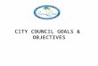 CITY COUNCIL GOALS & OBJECTIVES. TOP PRIORITY Street Valley Gutters 33 installed by Public Works 35 installed by contractor Pipe Replacement Program