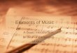 Elements of Music A Basic Introduction to the Fundamentals of Music