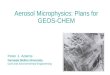 Aerosol Microphysics: Plans for GEOS-CHEM Peter J. Adams Carnegie Mellon University Civil and Environmental Engineering