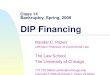 Class 14 Bankruptcy, Spring, 2009 DIP Financing Randal C. Picker Leffmann Professor of Commercial Law The Law School The University of Chicago 773.702.0864/r-picker@uchicago.edu