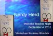 Meet the Teacher Night September 4, 2015 Nerdy Herd Winning Logo: Ria, Ansley, Olivia, Jada