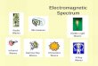 Radio Waves Electromagnetic Spectrum Visible Light Waves Microwaves Infrared Waves Ultraviolet Waves X-Ray Waves Gamma Ray Waves