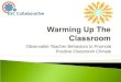 Observable Teacher Behaviors to Promote Positive Classroom Climate