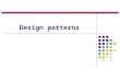 Design patterns. What is a design pattern? Christopher Alexander: «The pattern describes a problem which again and again occurs in the work, as well as