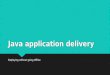 Java application delivery Deploying without going offline