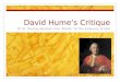 David Hume’s Critique Of St. Thomas Aquinas’ Five “Proofs” for the Existence of God
