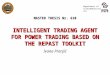 Department of Telecommunications MASTER THESIS Nr. 610 INTELLIGENT TRADING AGENT FOR POWER TRADING BASED ON THE REPAST TOOLKIT Ivana Pranjić