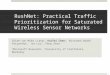 RushNet: Practical Traffic Prioritization for Saturated Wireless Sensor Networks Chieh-Jan Mike Liang †, Kaifei Chen ‡, Nissanka Bodhi Priyantha †, Jie