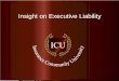 Insurance Community University Insight on Executive Liability