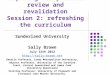 Preparing for periodic review and revalidation Session 2: refreshing the curriculum Sunderland University Sally Brown July 12th 2012 