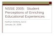 NSSE 2005: Student Perceptions of Enriching Educational Experiences Kathryn Doherty, Ed.D. January 18, 2006