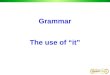 Grammar The use of “it”. Talk about the following pictures, using It is no use/good doing sth 做 …… 没有用 / 不好 It is fun doing sth 做 …… 很有趣 还想跑？