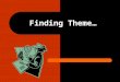 Finding Theme… What is Theme? A theme expresses a writer’s perspective on some aspect of the human experience. It is their world-view, expressed in their