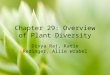 Chapter 29: Overview of Plant Diversity Divya Raj, Katie Redinger, Allie Wrabel