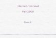 Internet / Intranet Fall 2000 Class 6. Brandeis University Internet/Intranet Spring 2000 2 Class 6 Agenda Log File Homework DHTML DOM Forms