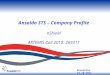 Bruxelles 19.10.2011 Ansaldo STS – Company Profile nShield ARTEMIS Call 2010 -269317