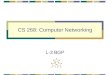 CS 268: Computer Networking L-3 BGP. 2 Outline BGP ASes, Policies BGP Attributes BGP Path Selection iBGP
