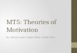 MT5: Theories of Motivation By: Adriana Lopez, Angela Pabon, Janelly Perez