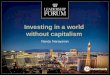 Investing in a world without capitalism Nandu Narayanan