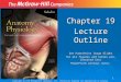 1 Chapter 19 Lecture Outline See PowerPoint Image Slides for all figures and tables pre-inserted into PowerPoint without notes. Copyright (c) The McGraw-Hill