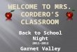 Back to School Night 2011-2012 Garnet Valley Middle School
