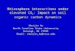 Rhizosphere interactions under elevated CO 2 : Impact on soil organic carbon dynamics Shuijin Hu North Carolina State University Raleigh, NC 27695 Email: