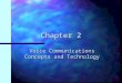 Chapter 2 Voice Communications Concepts and Technology