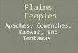 Apaches, Comanches, Kiowas, and Tonkawas.  became fierce fighters after arriving in America  Apache comes from the Zuni word apachu which means enemy