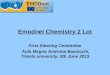 Emodnet Chemistry 2 Lot First Steering Committee Aula Magna Androna Baciocchi, Trieste university, 5th June 2013